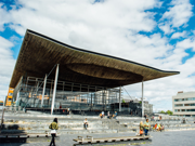 The Senedd building in Cardiff Bay